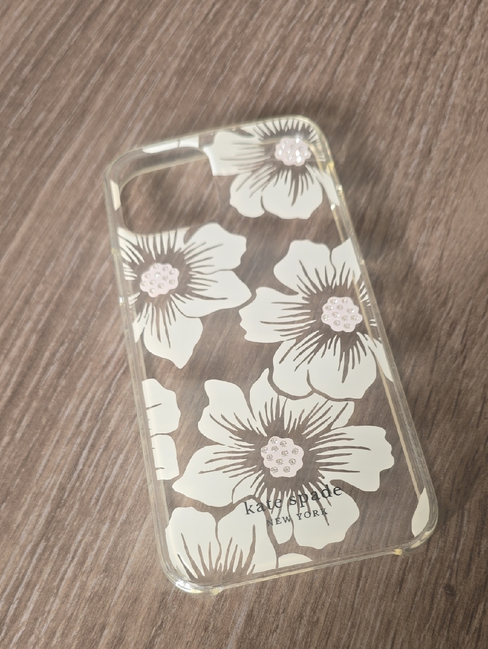 kate spade Cream Floral iPhone 12 / 12 Pro Case with Gold Trim